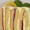 Lemon Raspberry Layer Cake